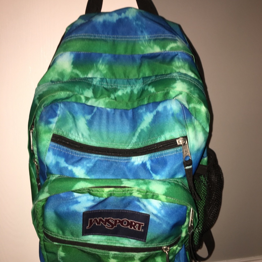 Jansport blue-green backpack